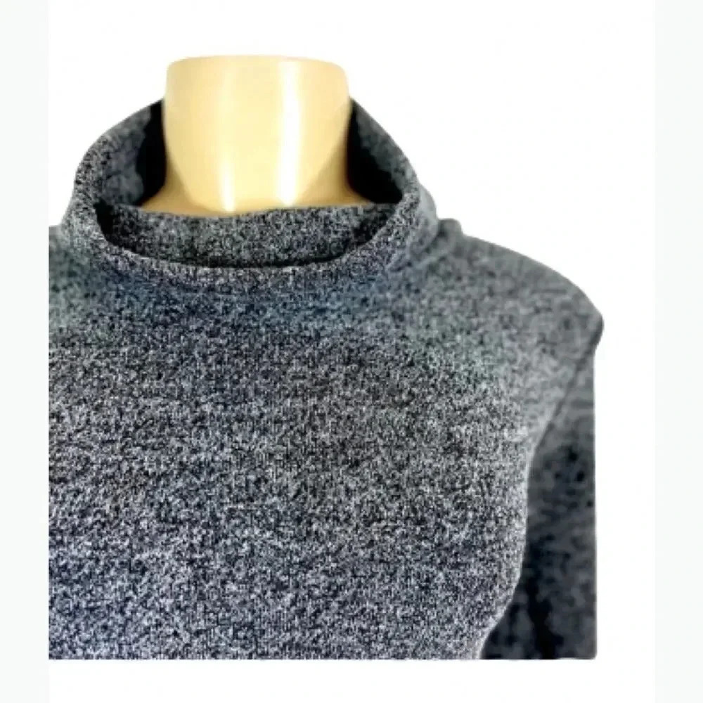 BANANA REPUBLIC GRAY COWL NECK TUNIC DRESS LONG SLEEVE WITH STRETCH - Picture 4 of 7